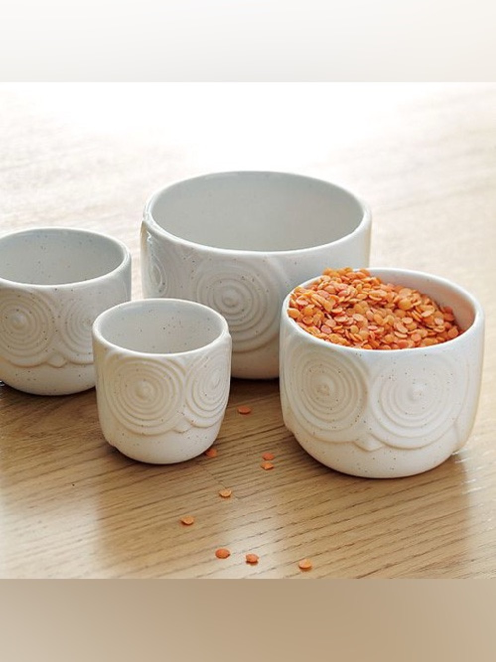 Red West Elm Owl Nesting Measuring Cups